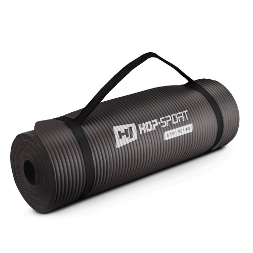 Мат для фітнесу  Hop-Sport HS-N015GM 1,5 см black - фото №6